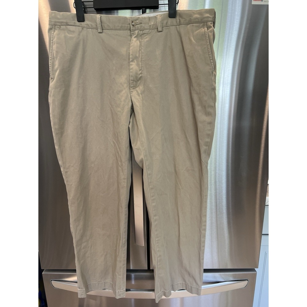 Polo Ralph Lauren Classic Fit Chino Pants Mens 42x30 Khaki Beige Cotton Flat